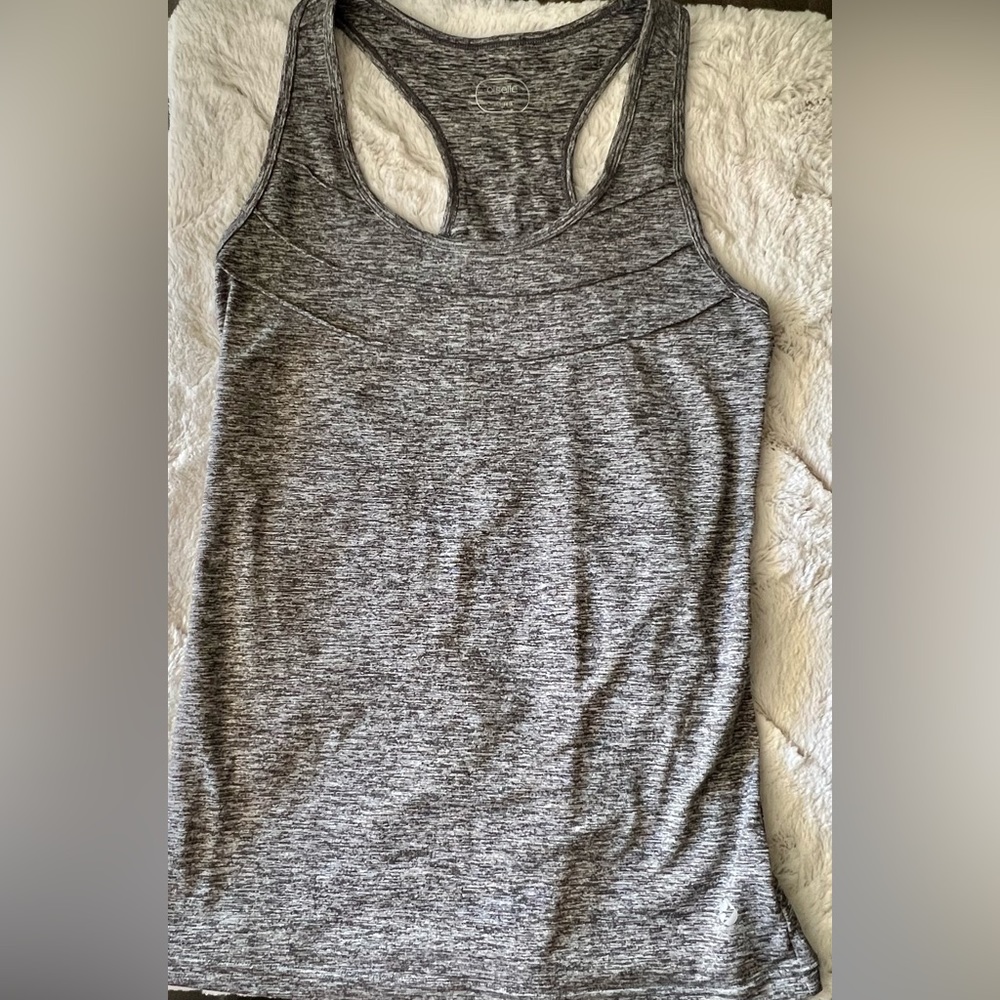 Oiselle Womens Size Medium Gray Racerback Tank